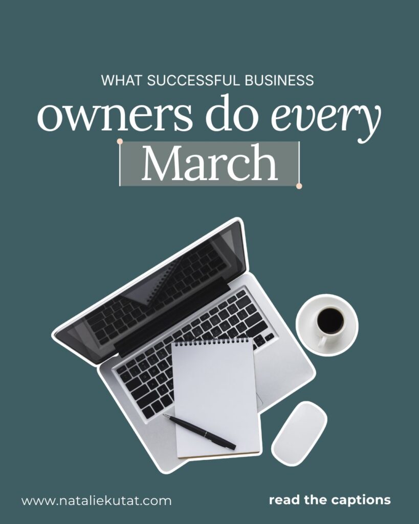 what successful business owners do every march