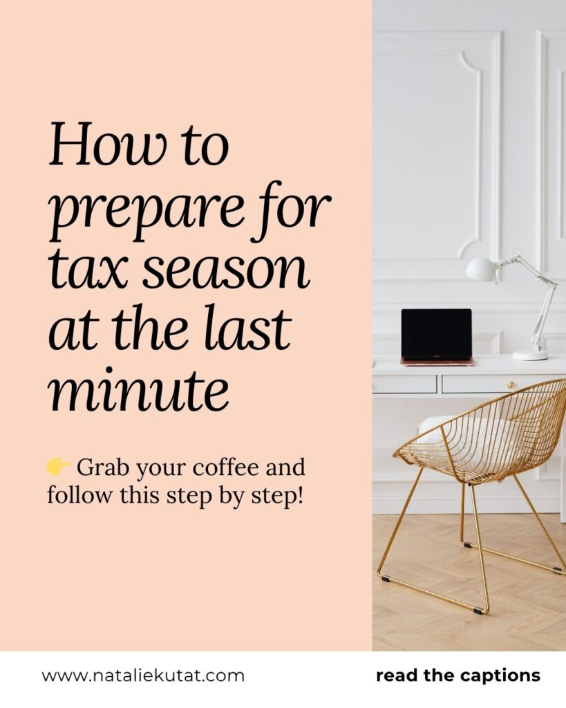 how to prepare for tax season at the last minute